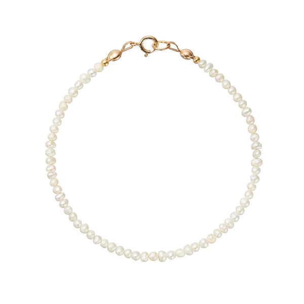 Gold Small Pearl Bracelet