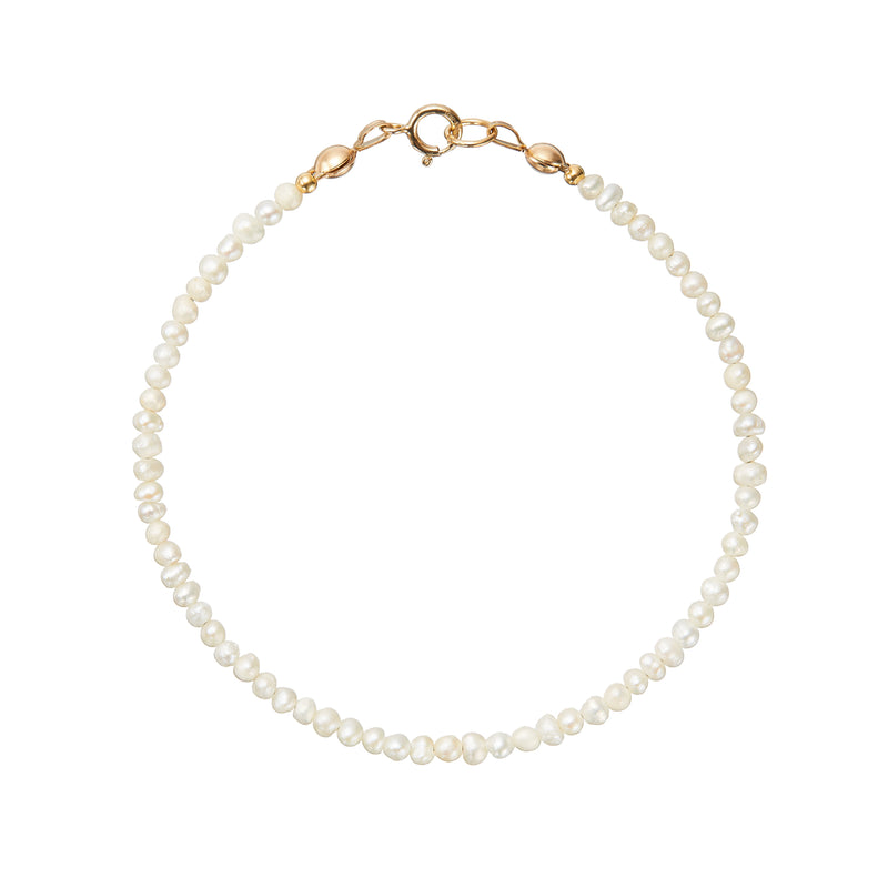 Gold Small Pearl Bracelet