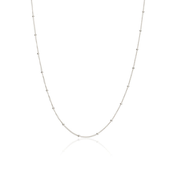 Silver Satellite Chain Necklace