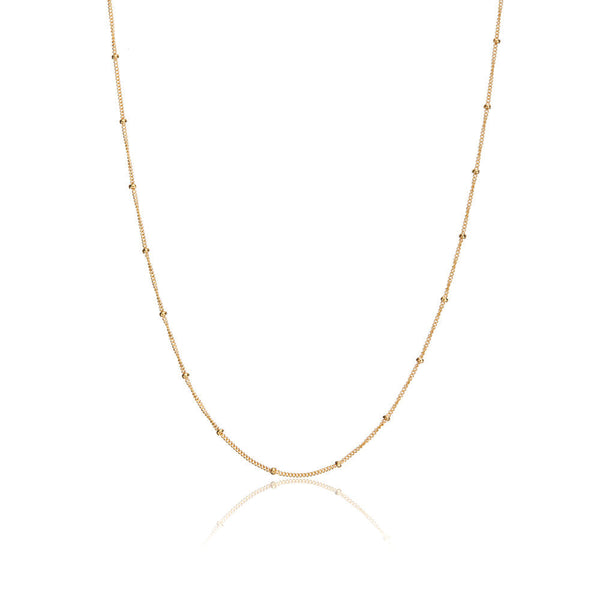 Gold Satellite Chain Necklace