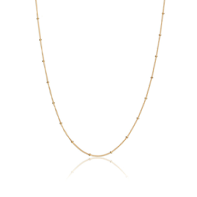 Gold Satellite Chain Necklace